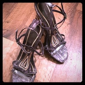 NineWest Flower design Wedges